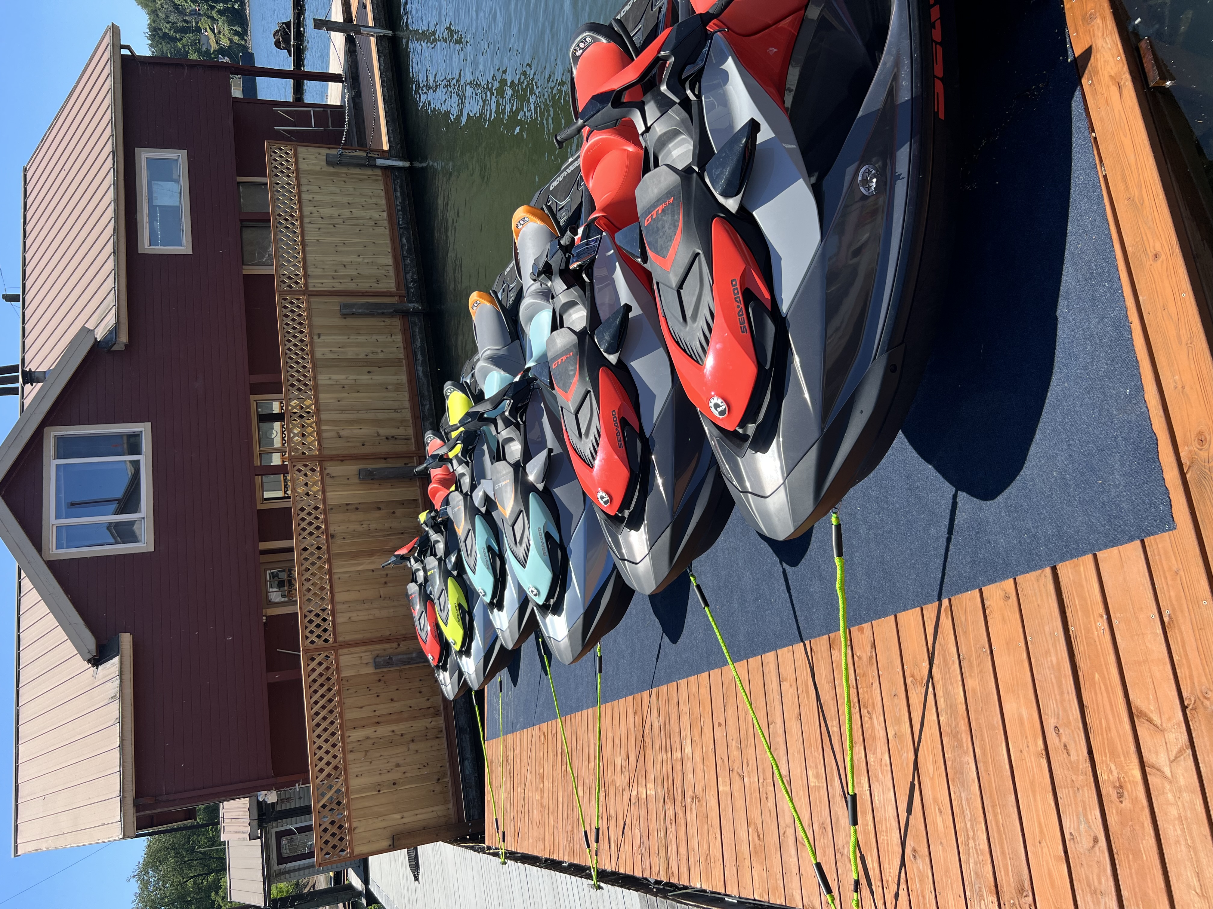 Sea-Doo jet ski in action on the river